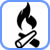 Open fire or wood burner Open fire or wood burner